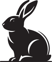 Beautiful Black Hare Vector Silhouette Art This Is An Editable And Printable Vector Eps File
