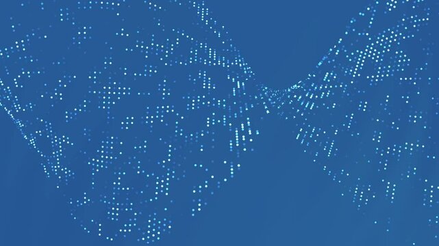 Blue background with white dots suitable for backgrounds, patterns, digital designs, web graphics, packaging, stationery, and textiles.