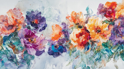 Elegant wedding invitation card background . Minimal hand painted watercolor botanical flowers texture template background. Design for wedding, vip cover, poster, rsvp moderncard.Valentine's Day