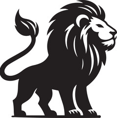 Beautiful Black Lion Vector Silhouette Art This Is An Editable And Printable Vector Eps File

