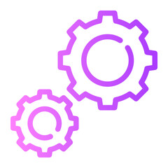 gear gradient icon