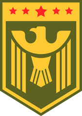 Fototapeta premium Soldier Badge Vector Design Element