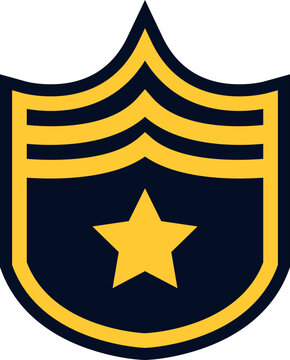 Soldier Badge Vector Design Element