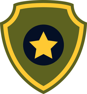 Soldier Badge Vector Design Element