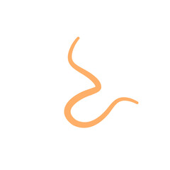 Pinworm parasite icon