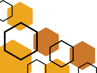 Obraz premium Geometric Hexagonal Corner