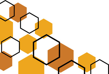 Geometric Hexagonal Corner