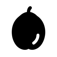 Bael Fruit Icon Vector Illustration