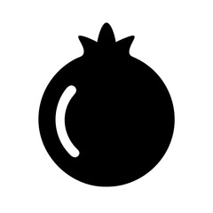 Pomegranate Icon Vector Illustration