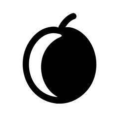 Plum Icon Vector Illustration