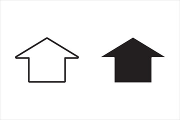 Arrow icons. Arrow vector collection. Set of various cursor arrow direction symbols in flat style. Modern simple arrows. Vector illustration. on white background