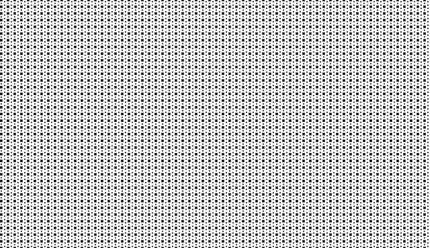 Seamless geometric pattern creating a textured background with small black squares on a white background, ideal for textiles, packaging and decorative surfaces