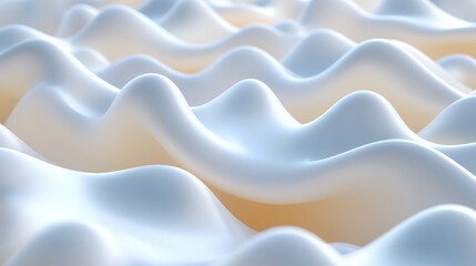Fototapeta premium Abstract flowing shapes in soft gradients