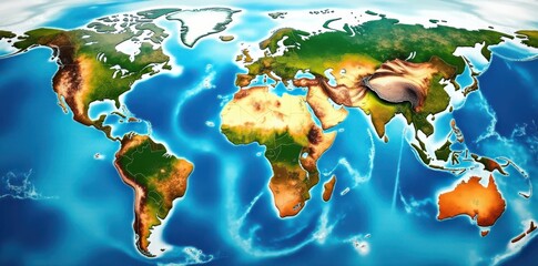 Beautifully Colored Map The