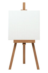 Easel with Blank Canvas