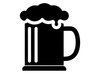 Beer Mug Silhouette Vector | Cheers Beer Mug SVG for Cricut