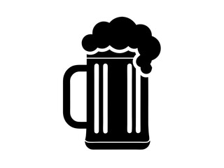 Beer Mug Silhouette Vector | Cheers Beer Mug SVG for Cricut