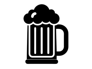 Beer Mug Silhouette Vector | Cheers Beer Mug SVG for Cricut