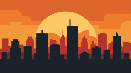 Fototapeta premium seattle skyline at sunset