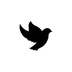 Obraz premium Flying Dove Birds Silhouettes