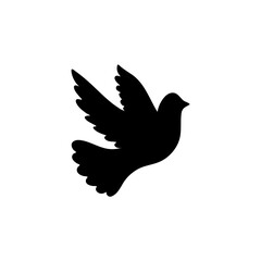 Flying Dove Birds Silhouettes