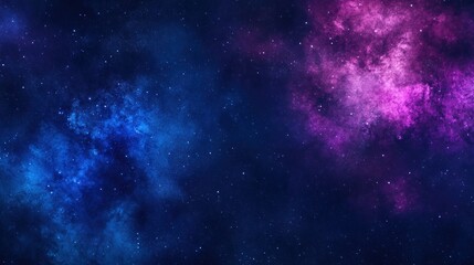 Obraz premium Cosmic Nebula: A Celestial Tapestry of Purple and Blue