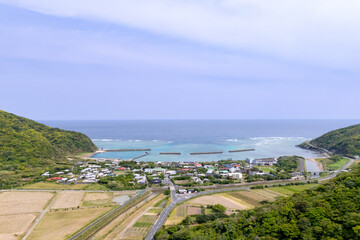 奄美大島　屋仁集落　空撮