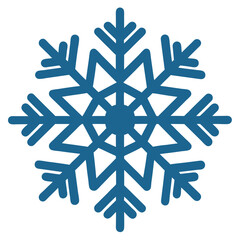 winter snowflake outline icon