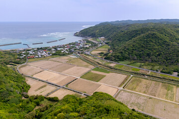 奄美大島　屋仁集落　空撮