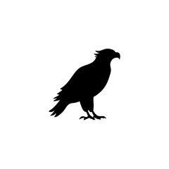 Eagle silhouette vector icon