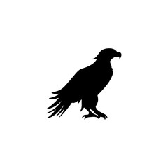 Eagle silhouette vector icon