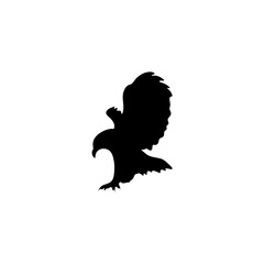 Eagle silhouette vector icon