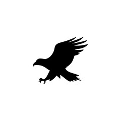 Eagle silhouette vector icon