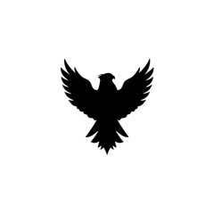Eagle silhouette vector icon