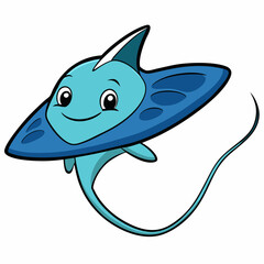 cartoon shark vector illustration