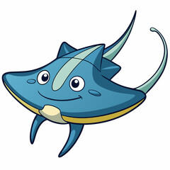 cartoon shark with a shark