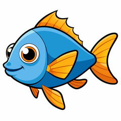vector illustration of a fish