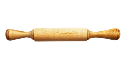 Wooden rolling pin, light tan color