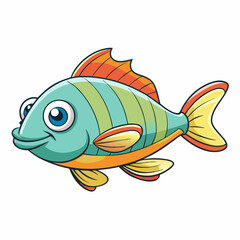 fish on a white background