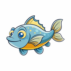 vector illustration of a fish