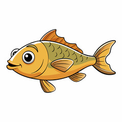 vector illustration of a fish
