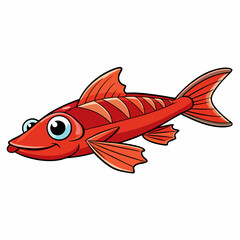 vector illustration of a fish