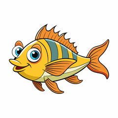 fish on a white background