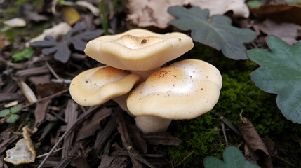 Oyster mushroom or Pleurotus ostreatus mushroom