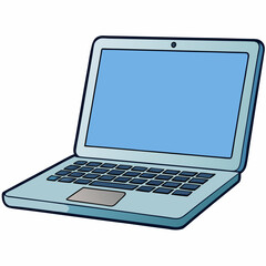 laptop isolated on white background