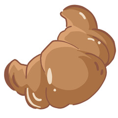 Illustration of a croissant