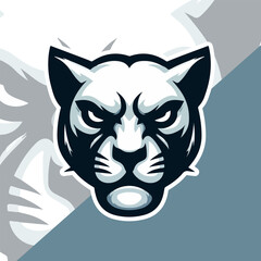 angry cheetah mascot logo vector illustration