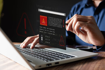 System hacked alert A computer whose system has been hacked due to a cyber attack on the computer...