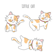 Playful Kitty Set – Hand Drawn Cat Collection