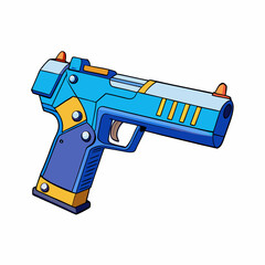 toy gun isolated on white